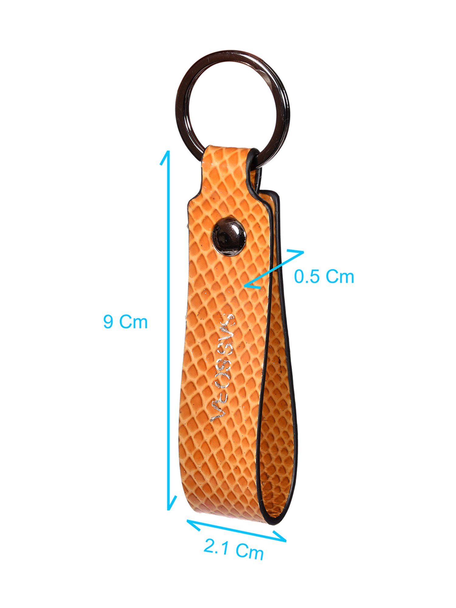 SASSORA Multicolor Leather Keychain Key Ring Holders Anniversary Gift, Birthday Gift - Pack of 2