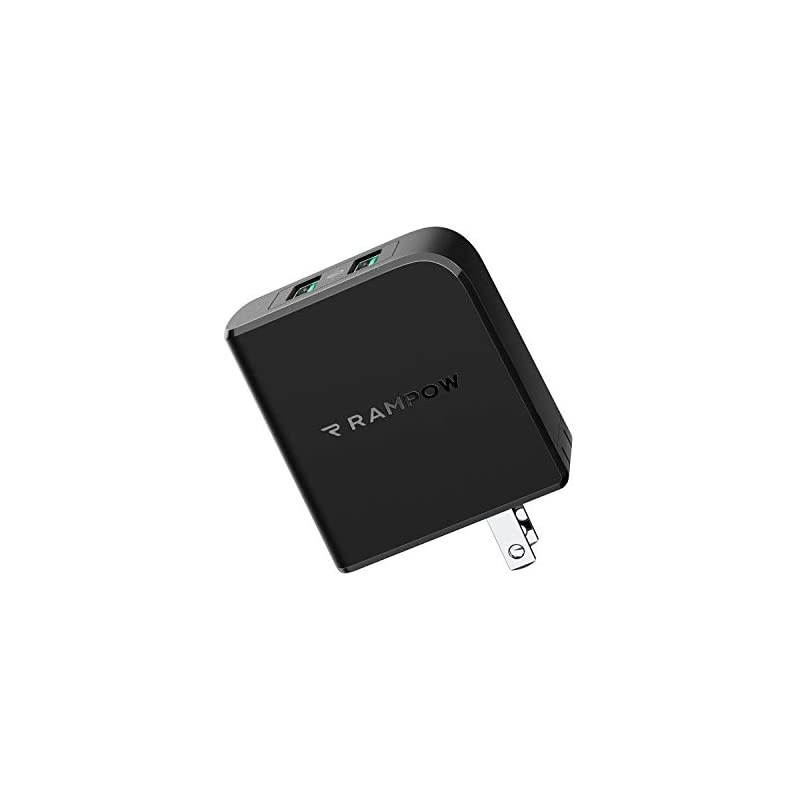 USB Charger  39W Quick Charge 30 Dual Port USB Wall Charger with Foldable Plug Fast Charger Compatible with iPhone 11 Pro Max12 Pro MaxMiniXsXS MaxXRX8 iPad Samsung HTC LG and More