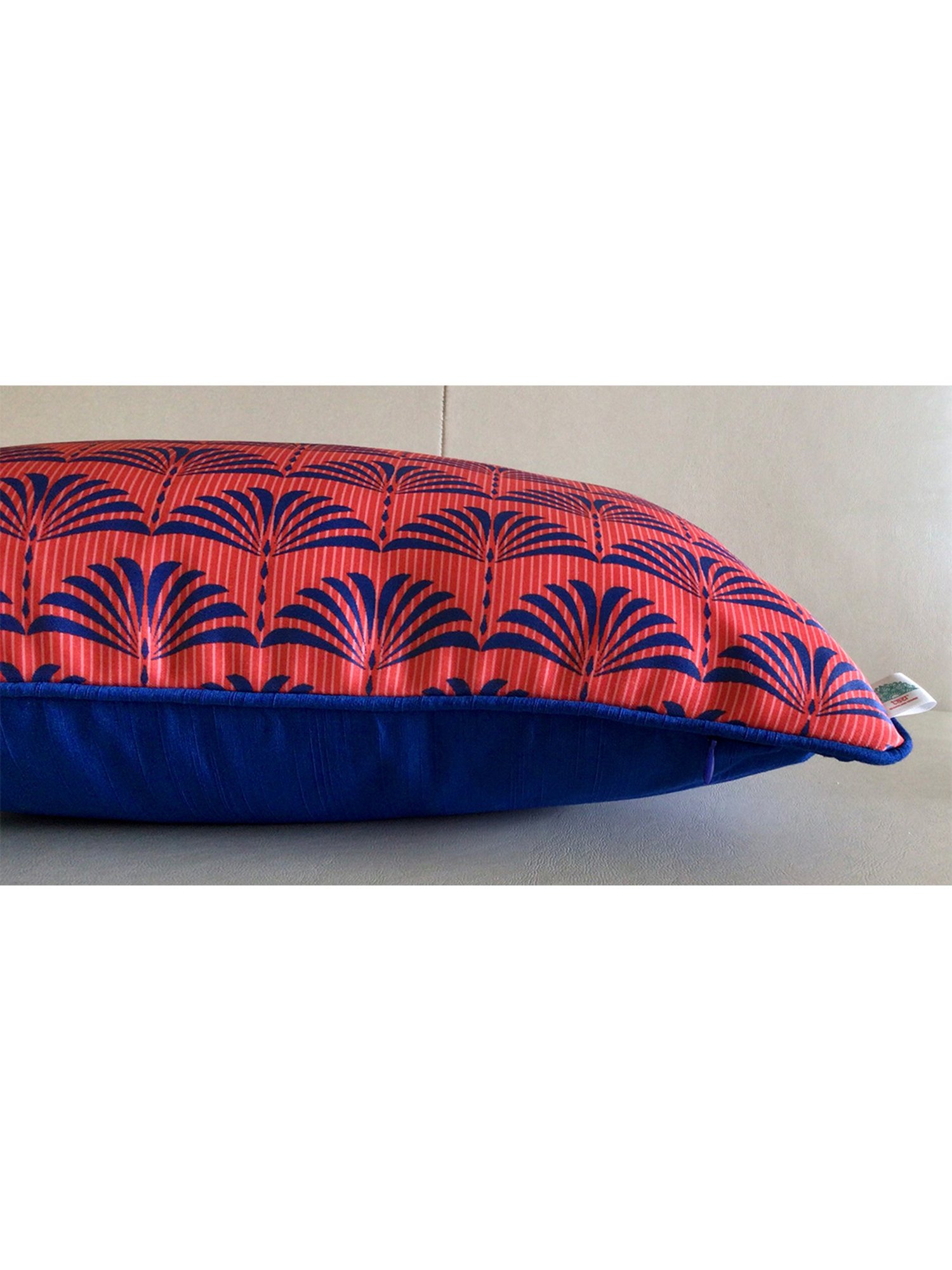 TARA Sparkling Homes Hawaiian Paradise Blue Polycotton Printed Cushion Cover