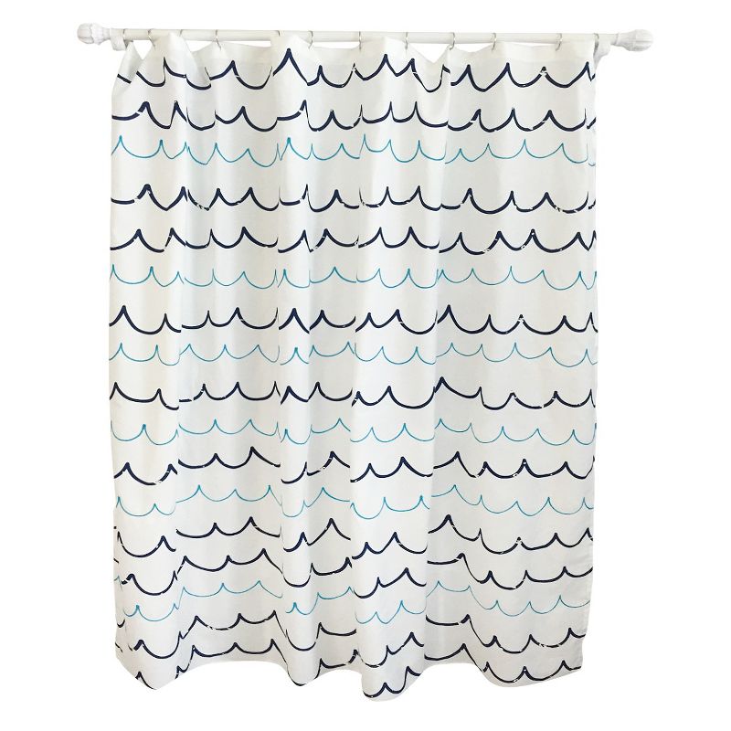 Wave Blue Shower Curtain - Pillowfort™