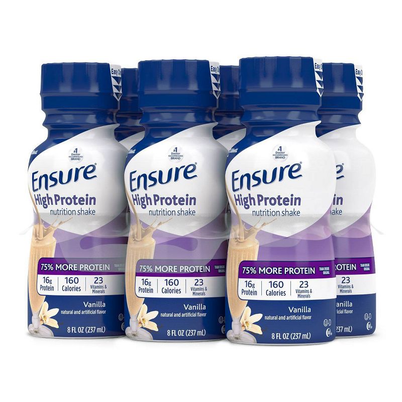 Ensure High Protein Shake - Vanilla - 6ct/48 fl oz
