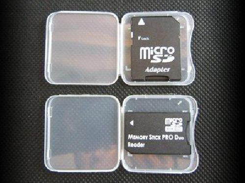 20 pack sd mmc / sdhc pro duo memory card plastic storage jewel case memory card not included 1 3/8" x 1 3/8" x 1/4"