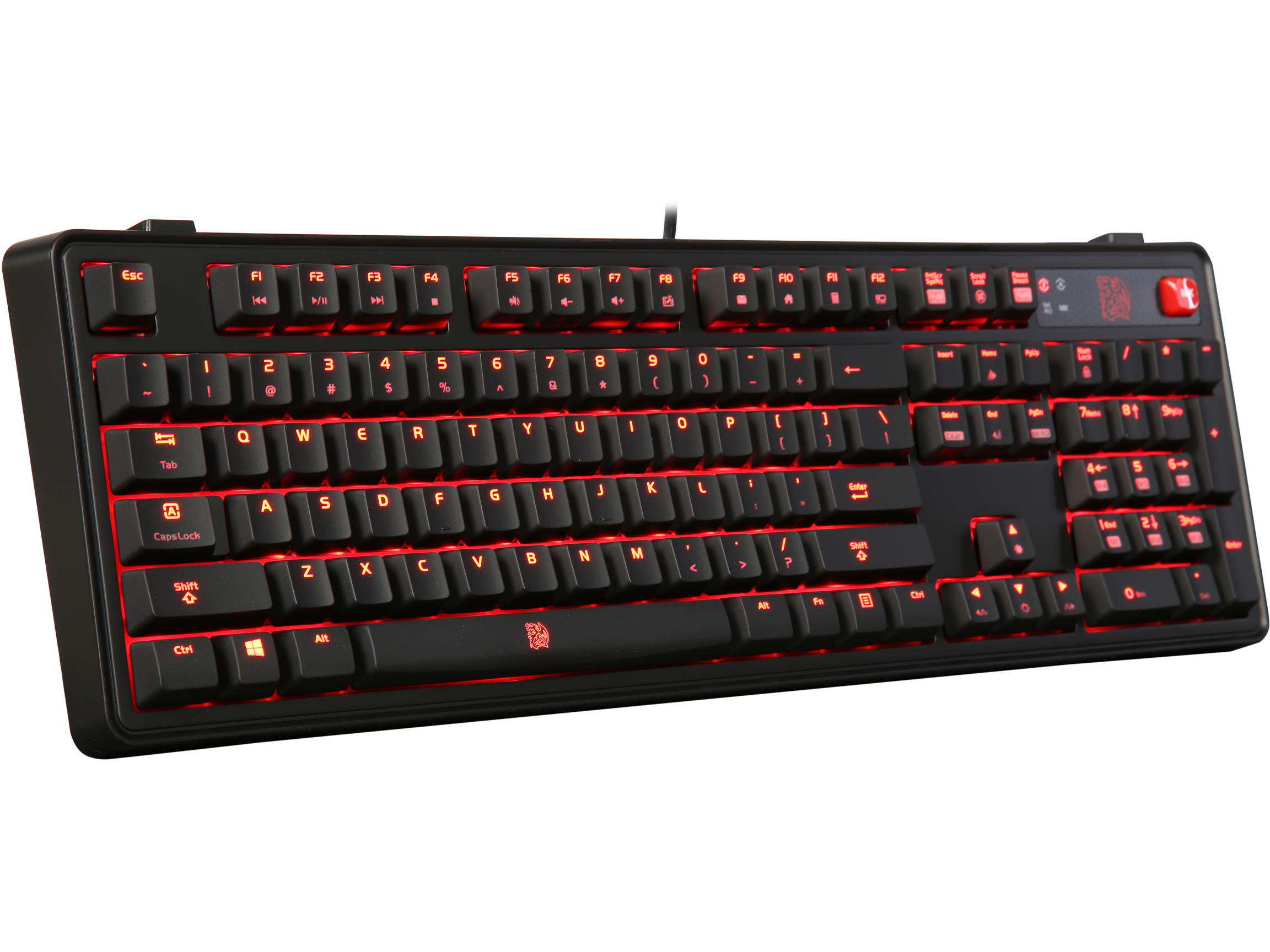 Thermaltake Tt eSports Meka Pro Mechanical Gaming Keyboard - Cherry MX Red Switch