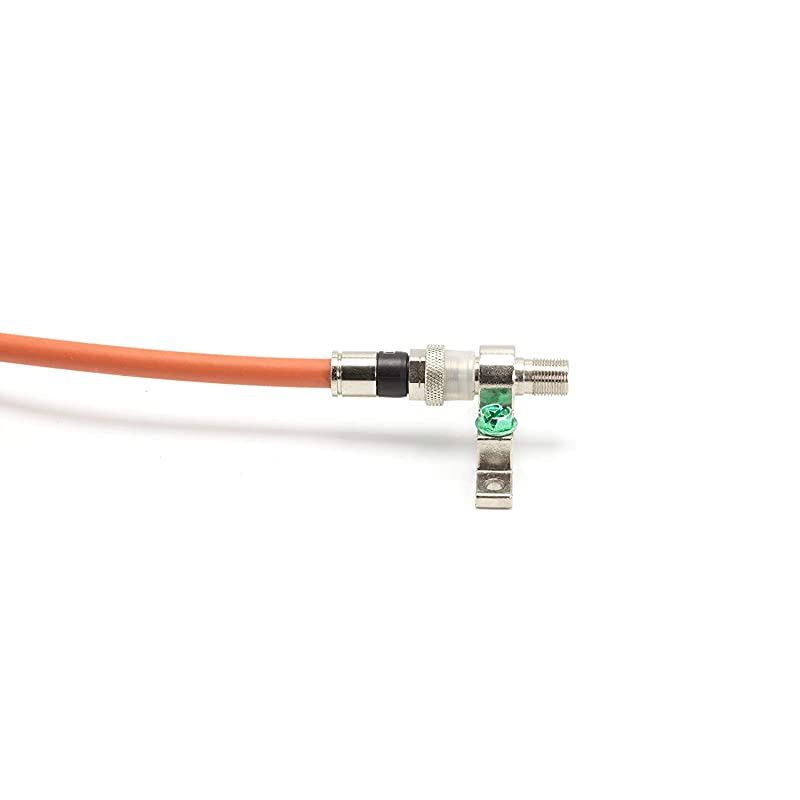Feet Direct Burial Coaxial Cable RG6 Coax Cable Rubber Boot - Outdoor Connectors - (Orange) - Designed for Waterproof and to Be Buried