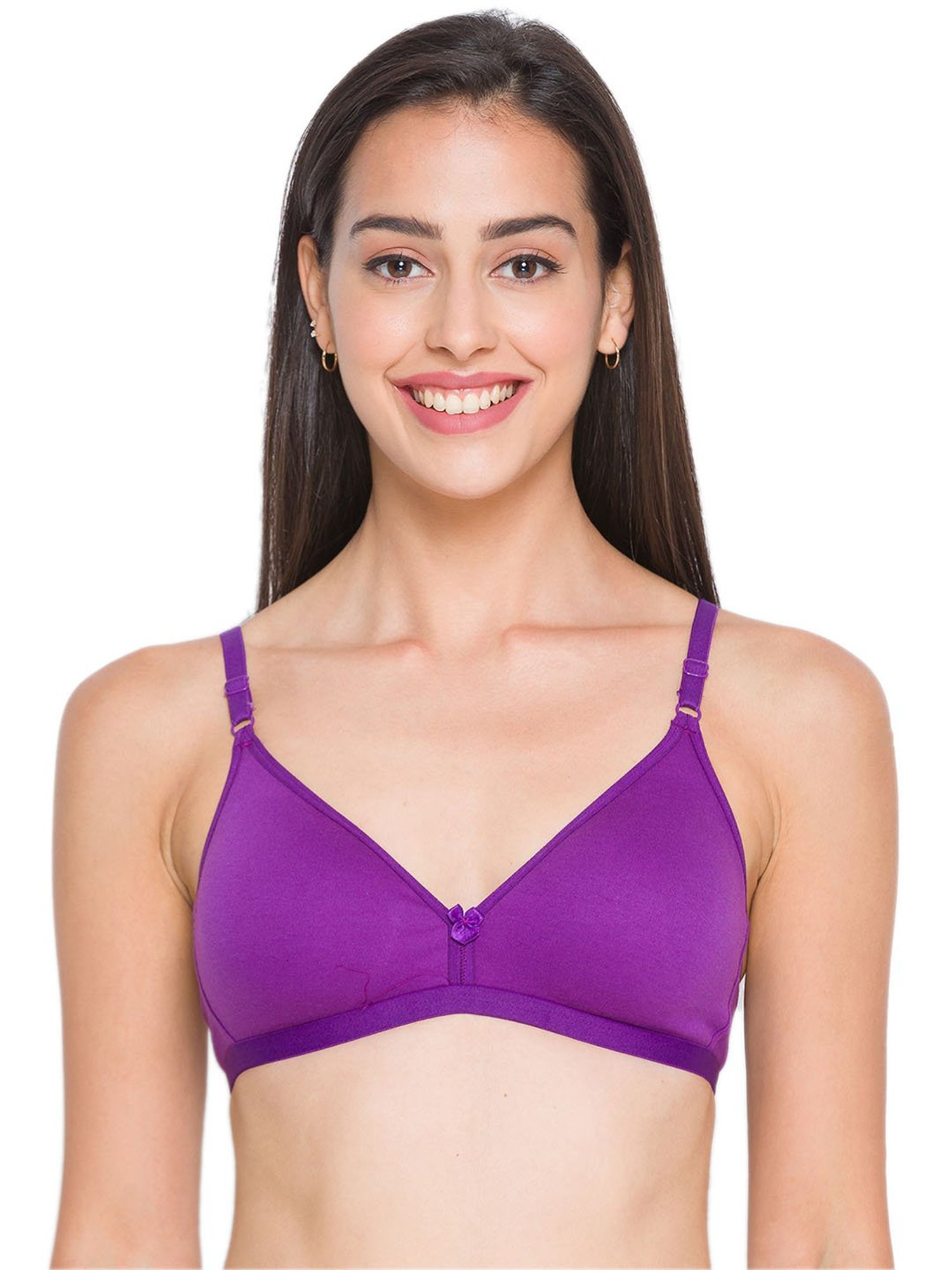 Candyskin Purple Non Wired Non Padded Everyday Bra