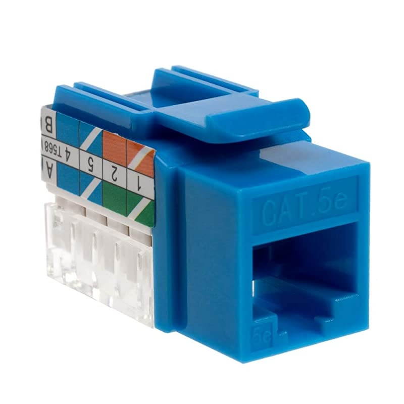 RJ45 Keystone Jack e PunchDown Network Blue 5