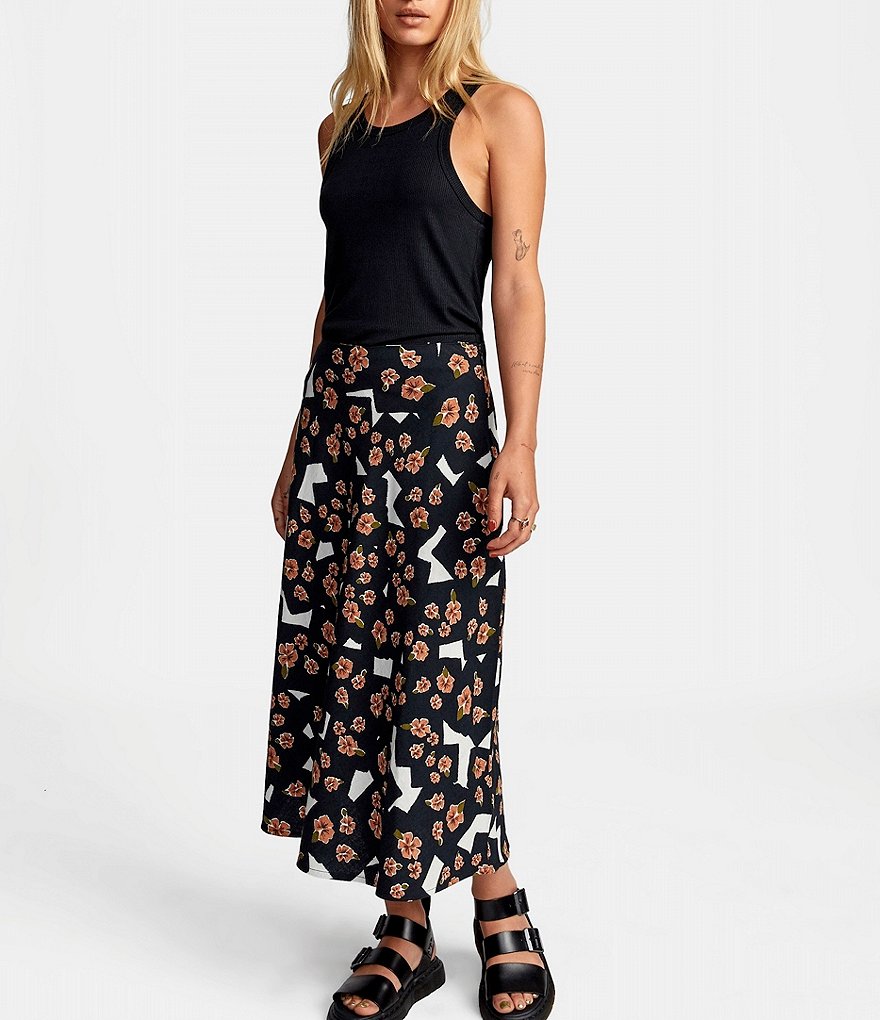 RVCA Century Sleeveless Rib-Knit Tank Top