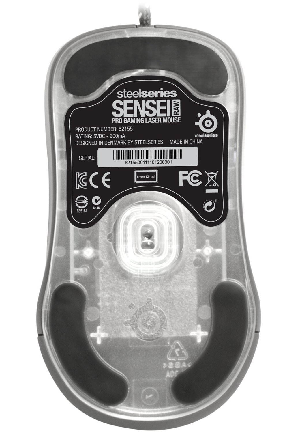 SteelSeries Sensei Laser Gaming Mouse [RAW] (Rubberized Black)