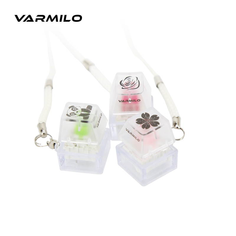 Varmilo Contactless Static Capacitor Mechanical Switch Tester and Pendant, Identity for  Keyboard and Gaming Lover(Sakura Switch)