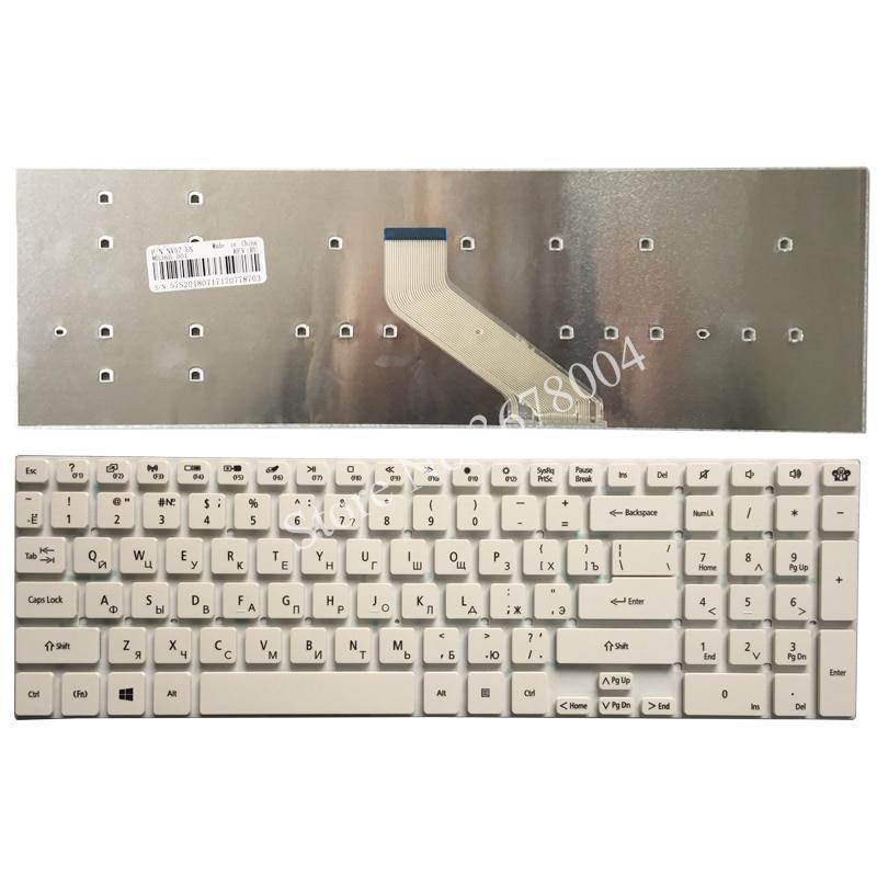 Russian Keyboard For Gateway NV52L NV56R NV75S NV55 NV55S NV57H NV56 NV57 NV77 RU White Laptop keyboard