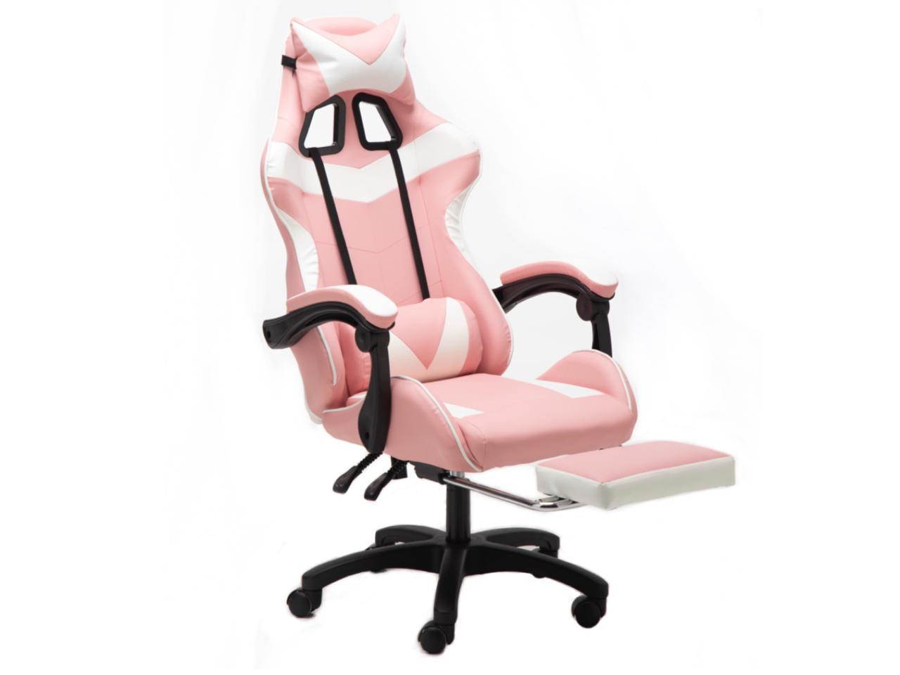 Gaming Chair, Office Computer Game Chair, Height Adjustment Recliner Swivel Rocker with Headrest and Lumbar Pillow E-Sports Chair