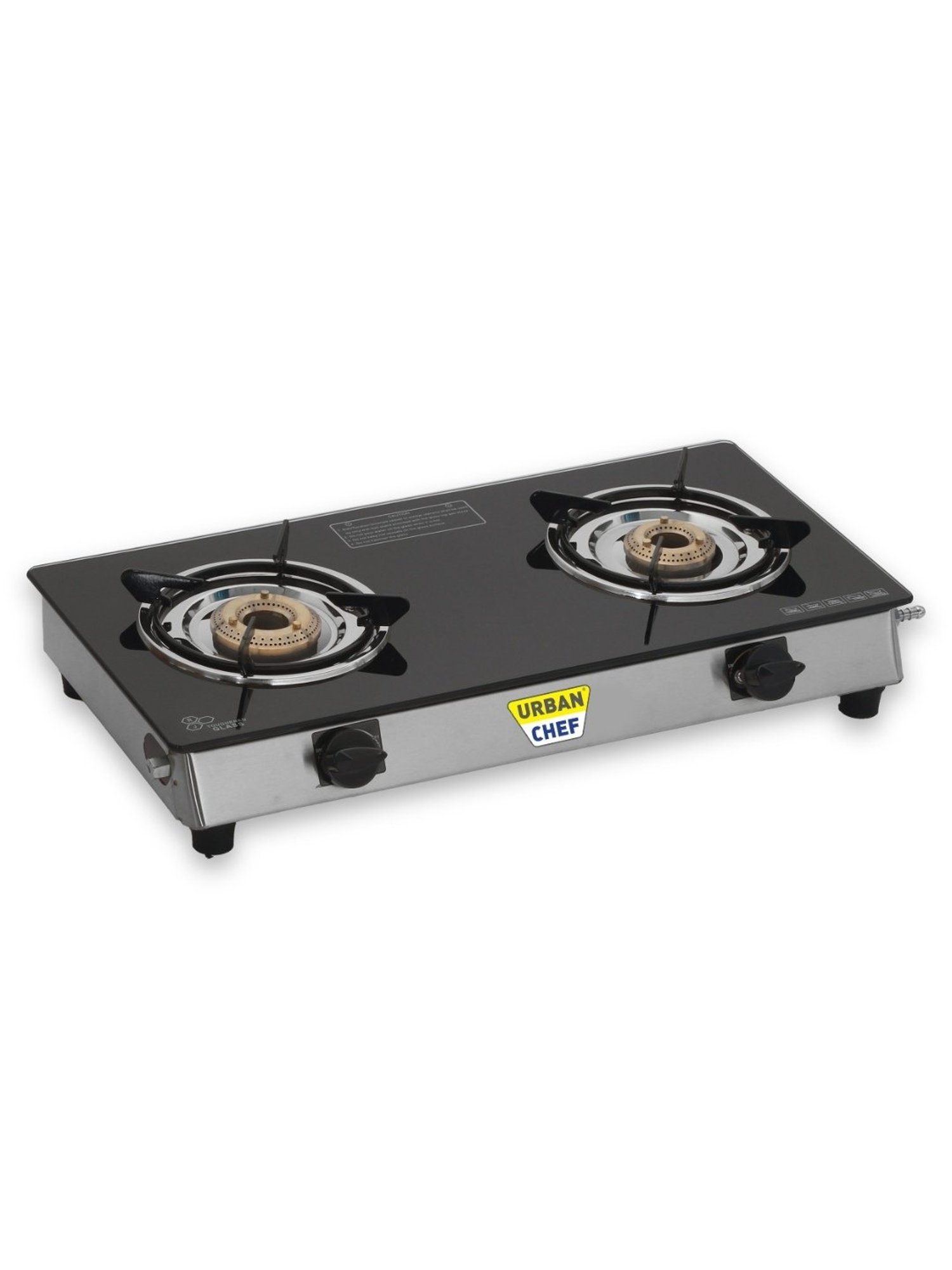 Urban Chef Gas Stove with 2 Burners ( Black )