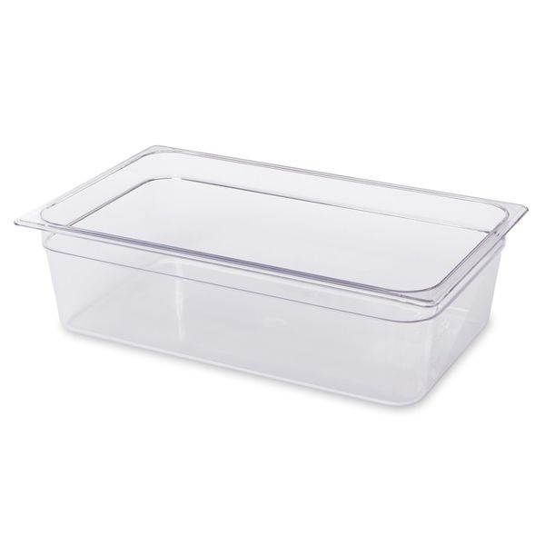 RUBBERMAID FG132P00CLR Full Size Food Pan,Cold,Clear