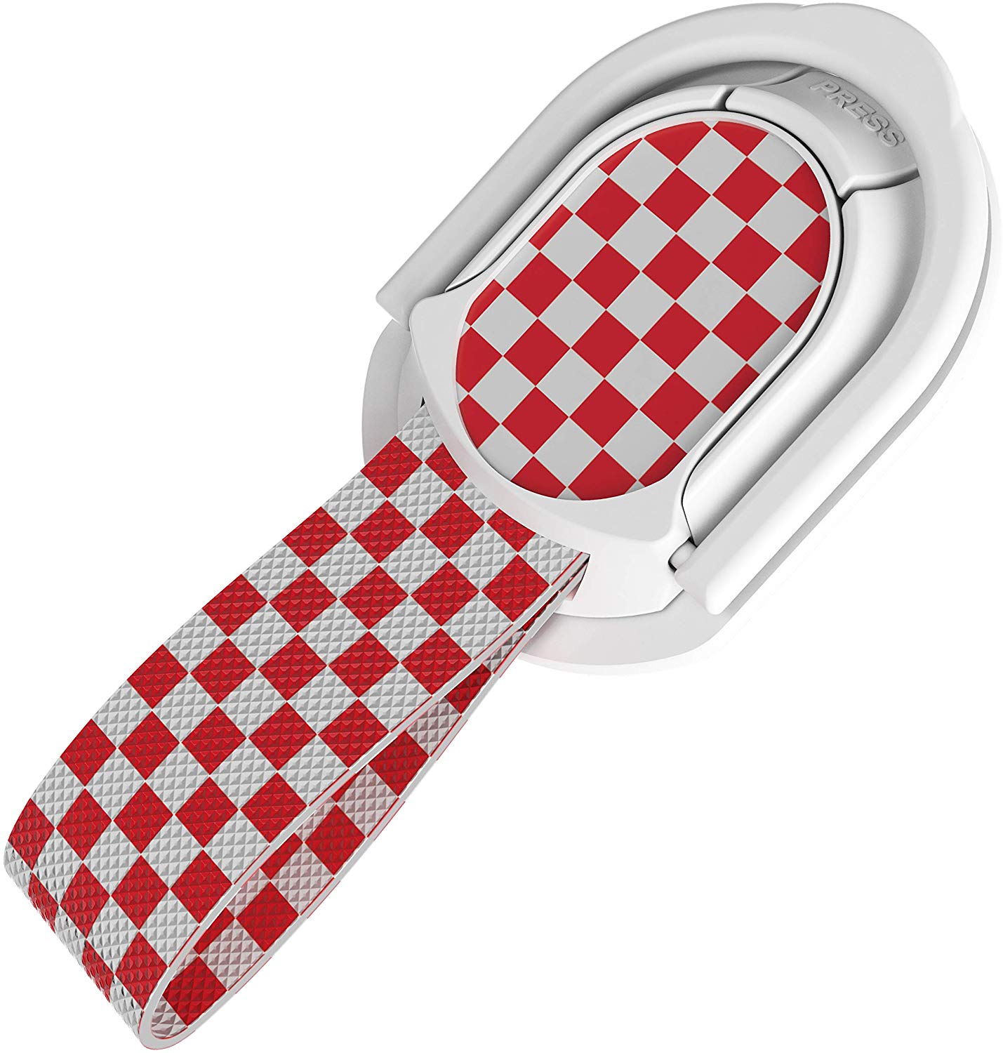 Ghostek Loop Phone Ring Holder Strap with Stand and Smartphone Car Holder Magnet Cute iPhone Grips for Women Perfect for Taking Selfies Removable for Wireless Charging Compatible - (Floral Fuchsia)