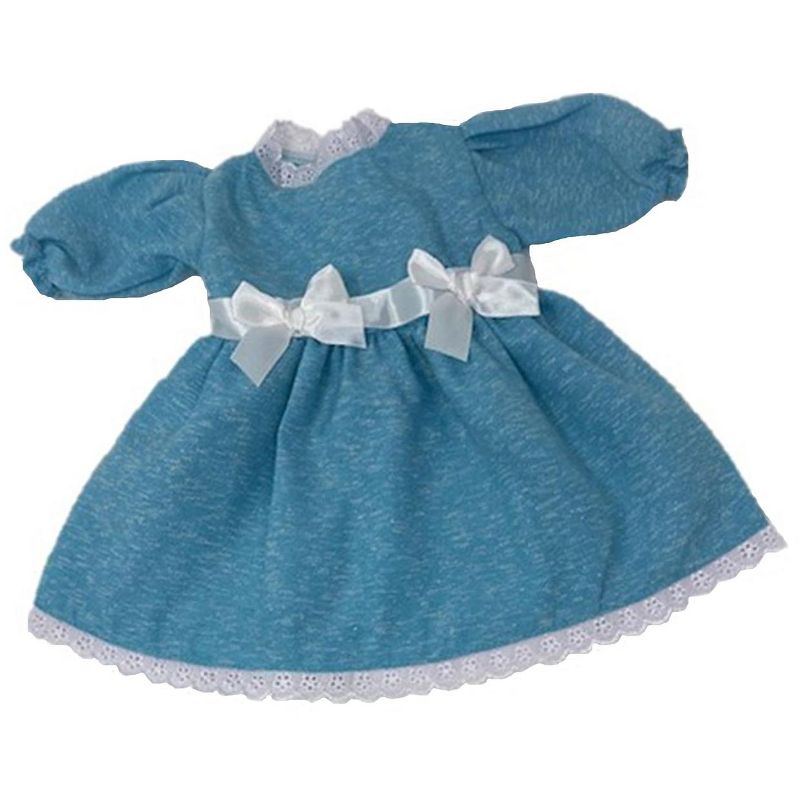 The Queen's Treasures Little House on the Prairie Green Calico Dress, Bonnet & Apron for 18" American Girl Dolls