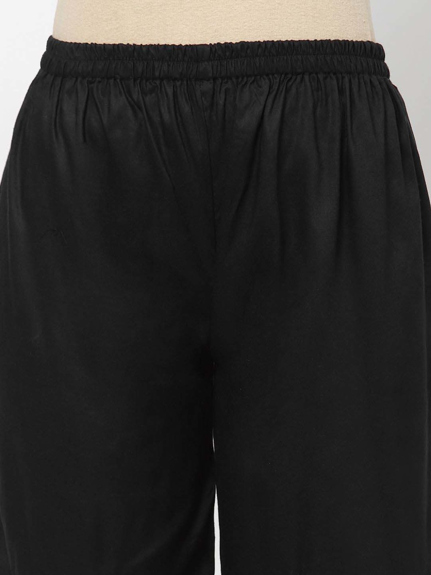 DART STUDIO Black Regular Fit Palazzos