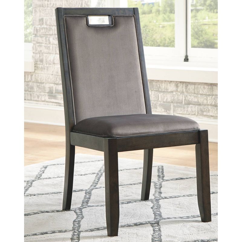 Set of 2 Hyndell Dining Room Chair Dark Brown - Signature Design by Ashley