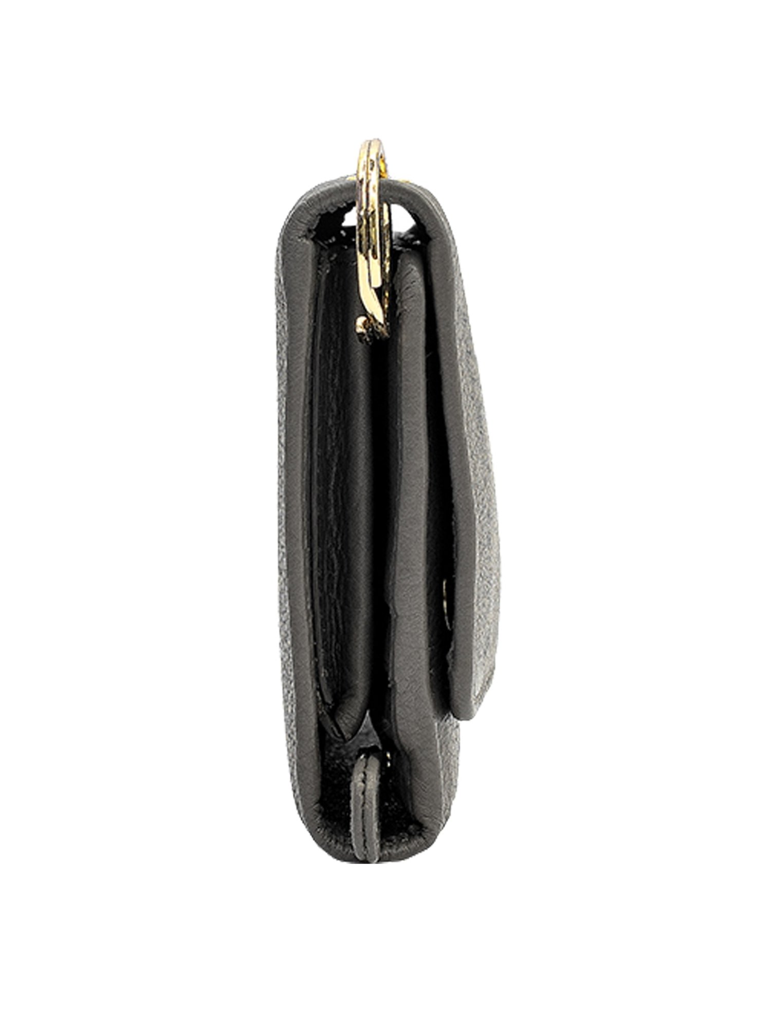 Eske Eberta Grey Solid Tri-Fold Wallet for Women