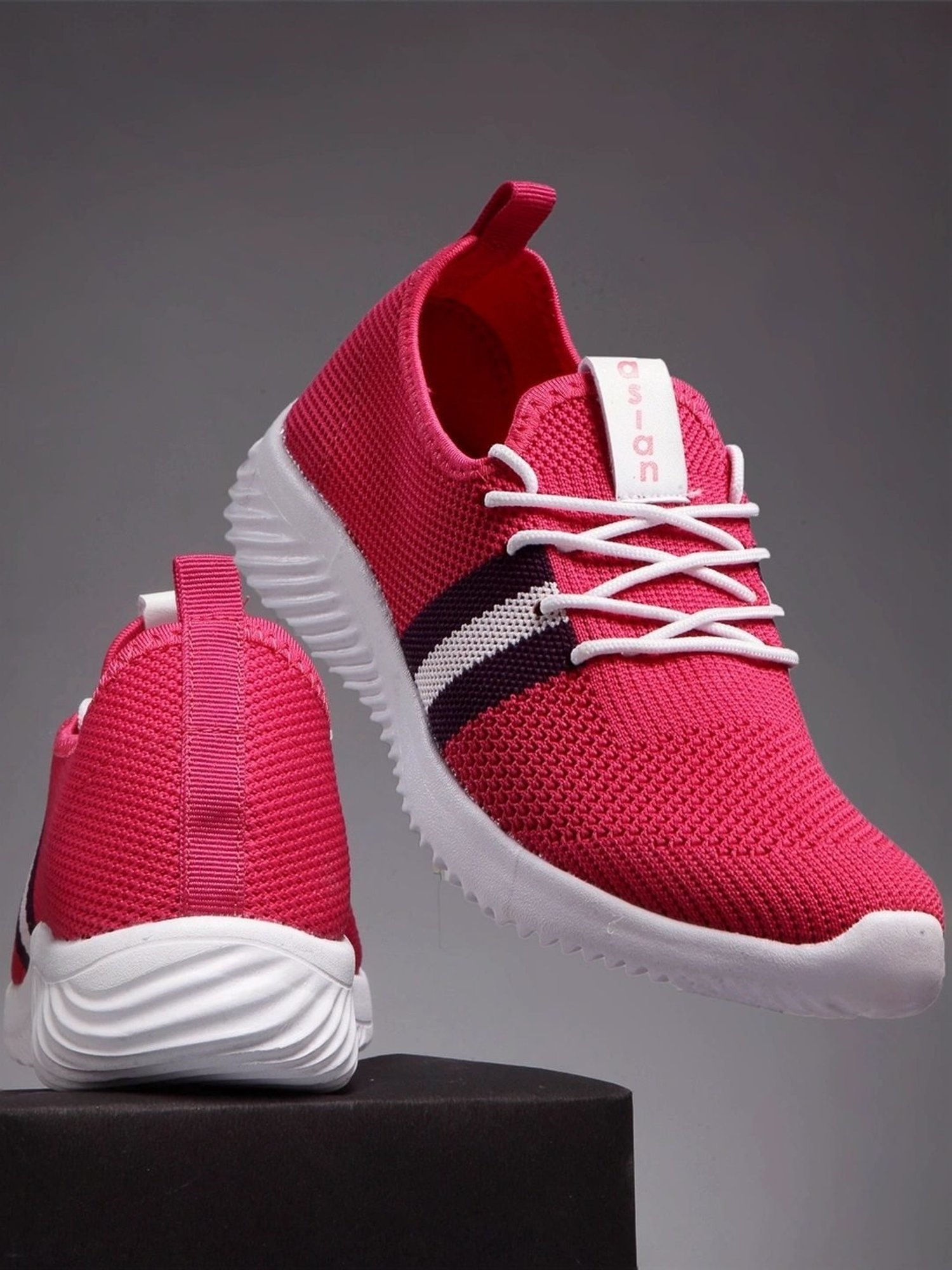 Asian Women's Pink Walking Shoes