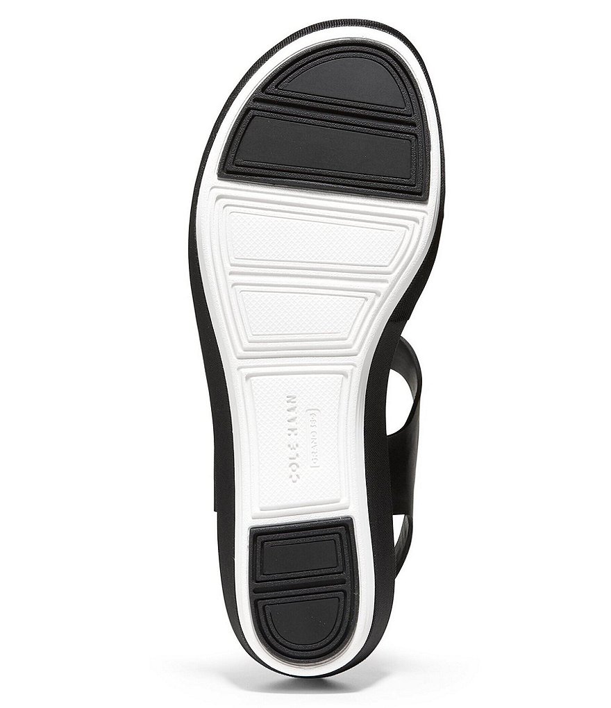Cole Haan Original Grand Leather Flatform Wedge Sandals