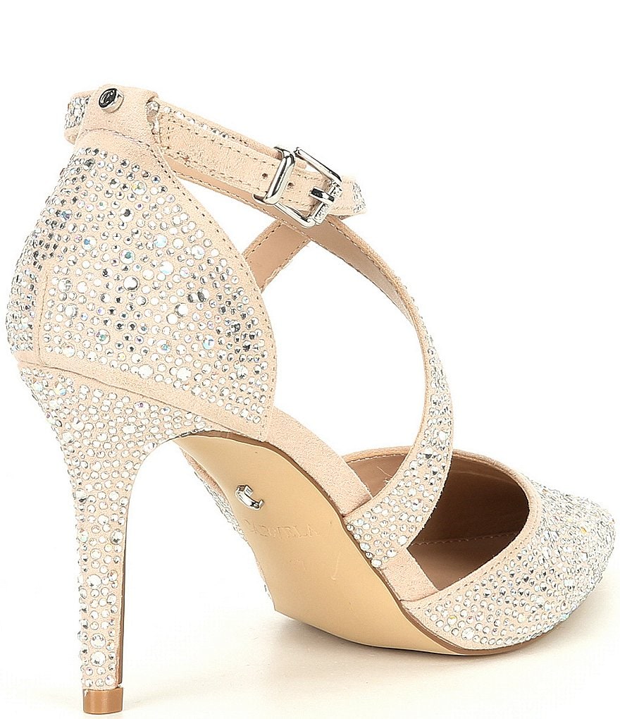 Carvela Kross Jewel 2 Fabric Rhinestone Embellished Pumps