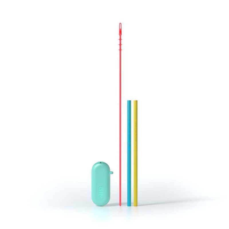 Get It Right 2pk Standard Silicone Straw Sunny