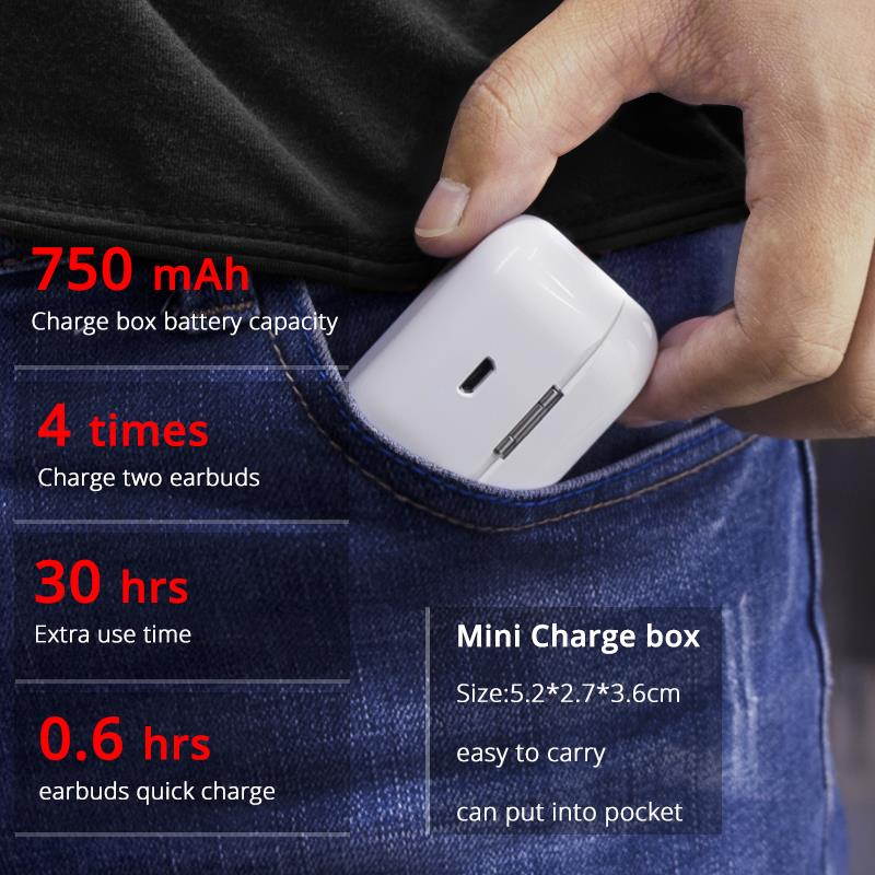 Wireless Earbuds 5.0 Bluetooth Earphone Sport Hifi Headset Handsfree Ear Buds for Samsung iPhone  Bloom