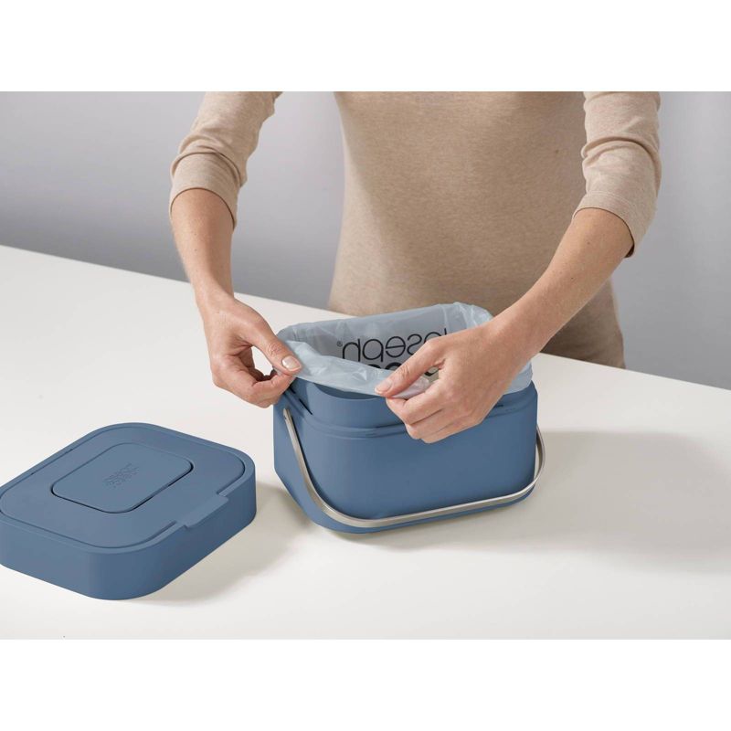 Joseph Joseph Editions Stack 4 Food Compost Waste Caddy - Sky