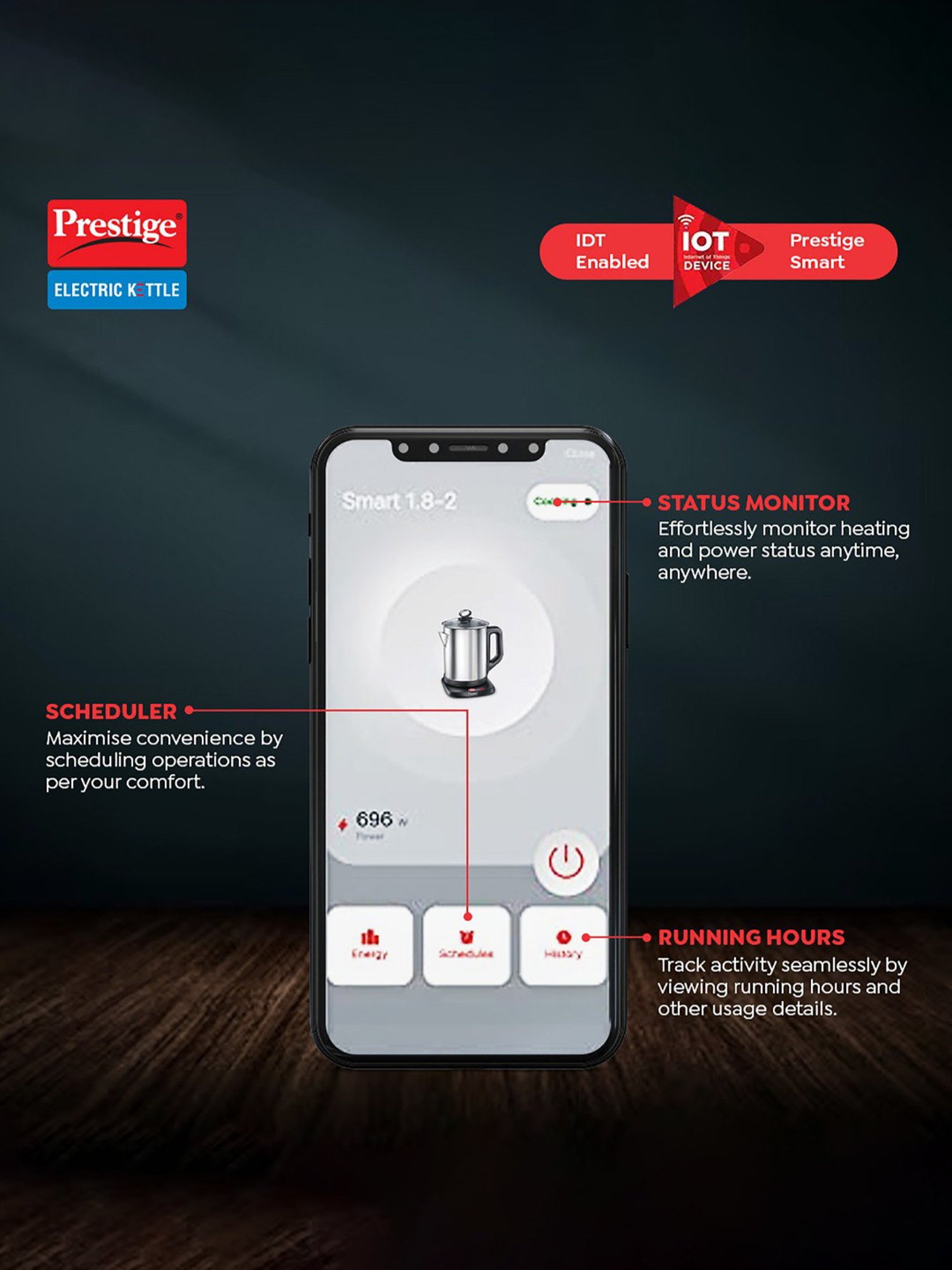 Pigeon by Stovekraft Swift Multi Cook Kettle 1.5L (Blue)