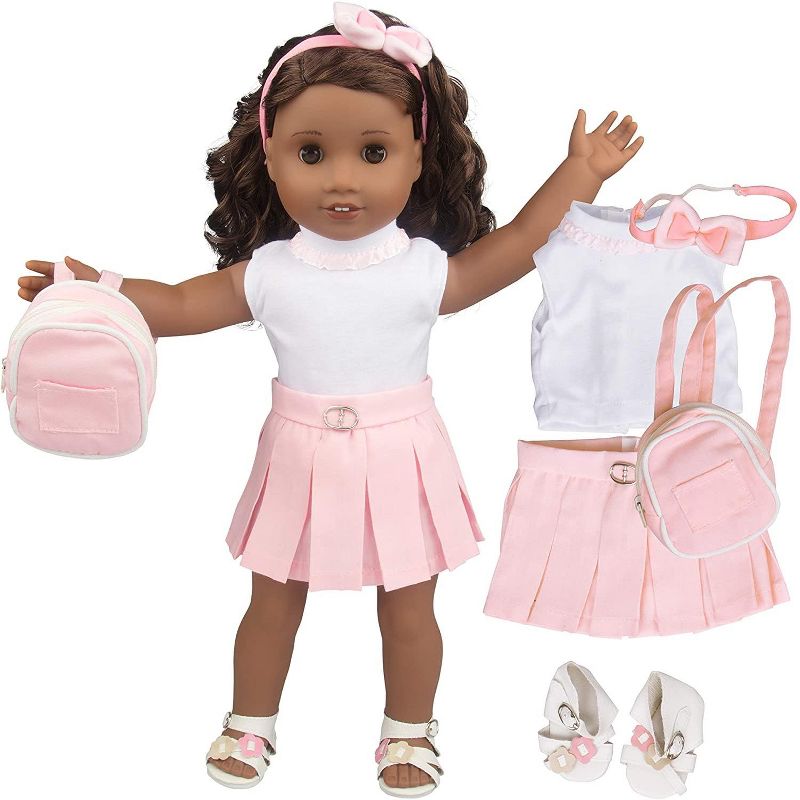 Dress Along Dolly Casual School Outfit for American Girl Doll