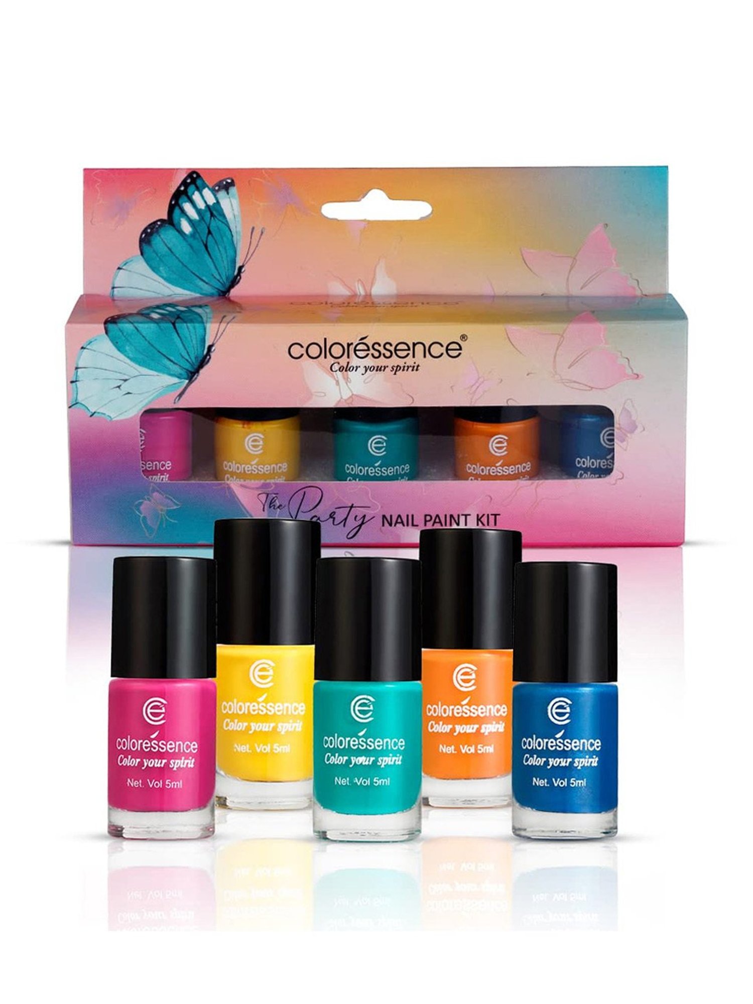 COLORESSENCE The Party Nail Paint Kit, Pack of 5