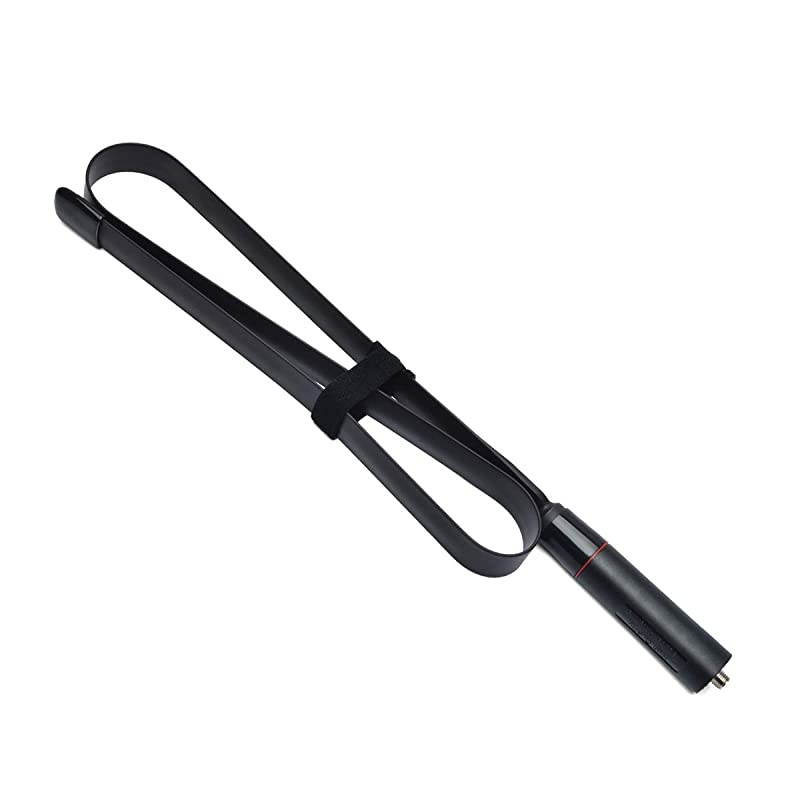 Foldable CS Tactical Antenna SMA Female Dual Band VHF UHF 144430Mhz 315Inch Antenna for Baofeng UV5R UV82 BFF8HP UV5R V2+ Plus BFF9 V2+ 2 Way Radio