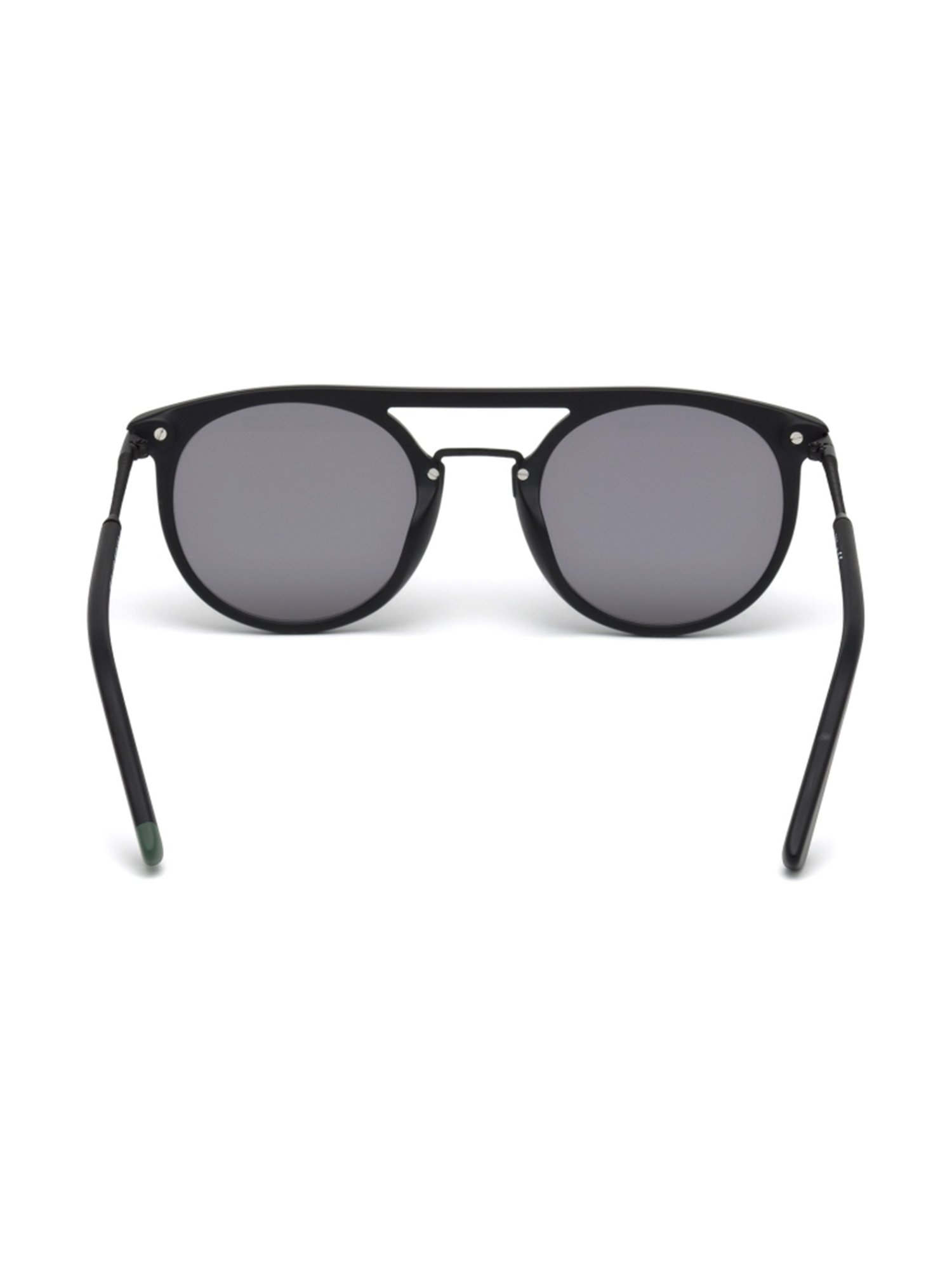 WEB EYEWEAR Green Round Sunglasses Designed in Italy