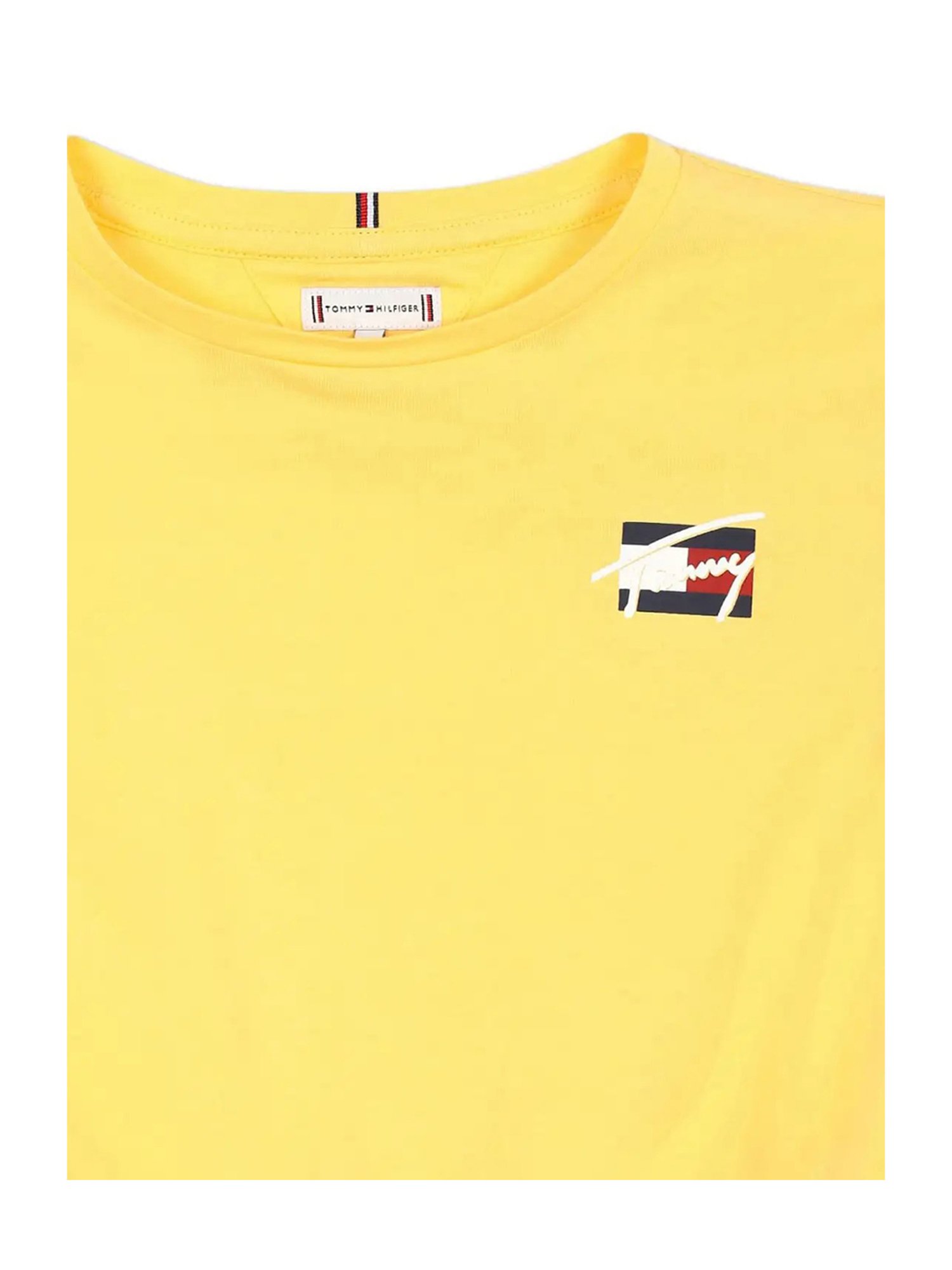 Tommy Hilfiger Kids Yellow Solid T-Shirt