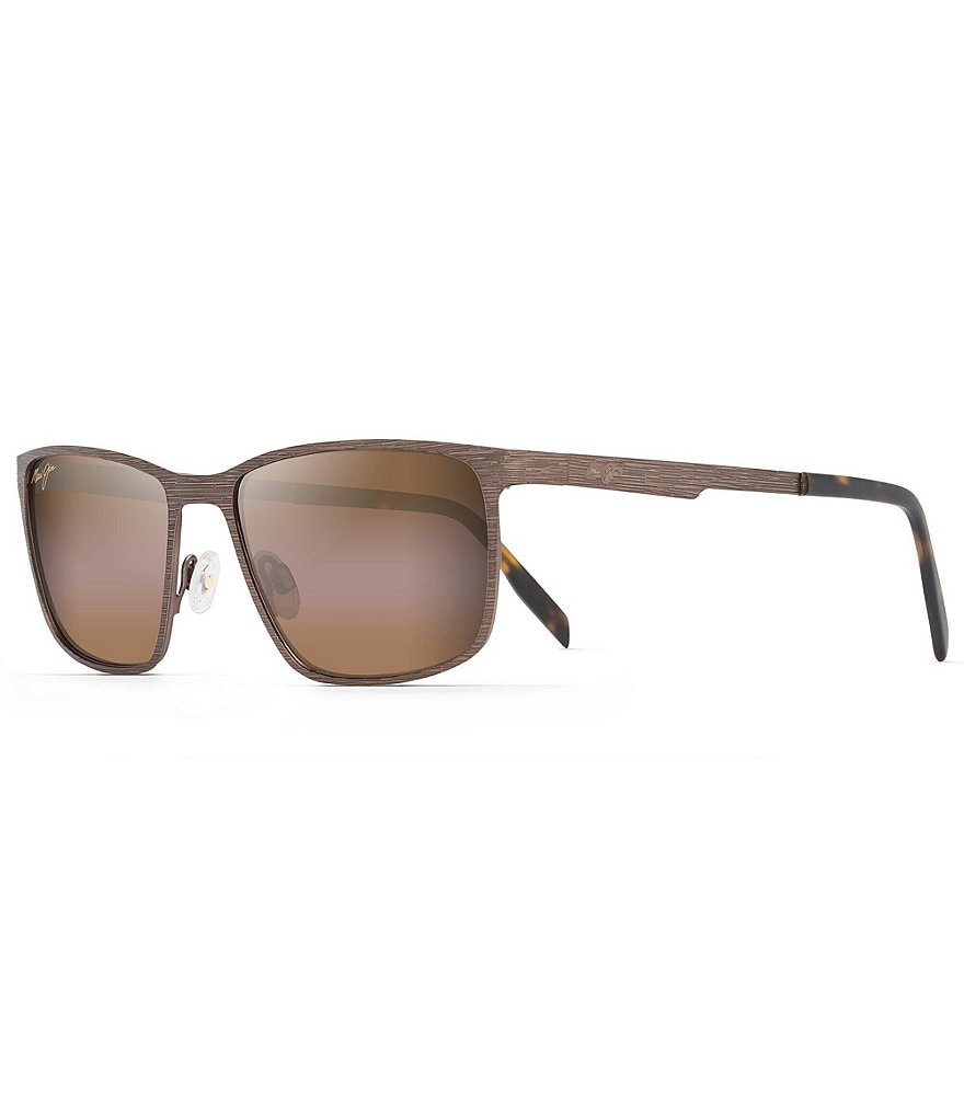 Maui Jim Cut Mountain PolarizedPlus2&reg; Rectangular 55mm Sunglasses