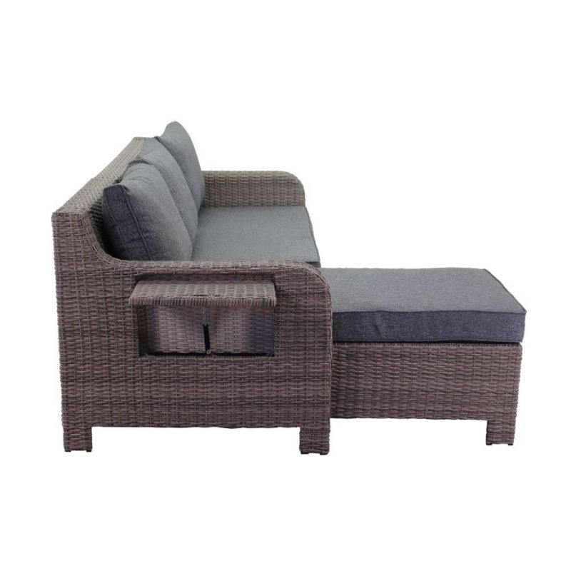 Canyon Bay 2pc Loveseat Daybed Combo - Gray - Courtyard Casual