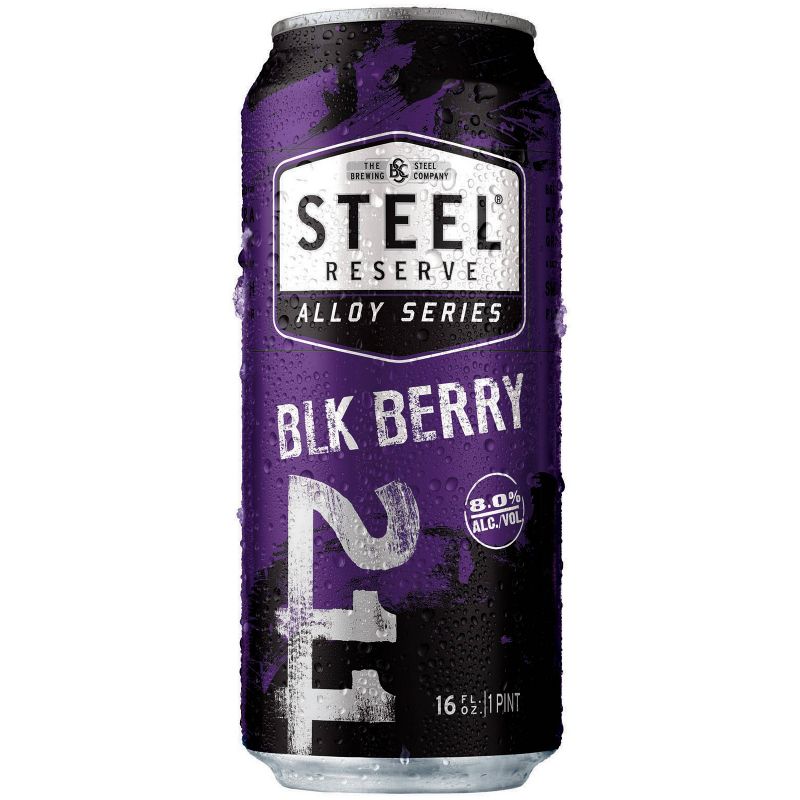 Steel Reserve Alloy Series Blk Berry Flavored Malt Beverage - 4pk/16 fl oz Cans