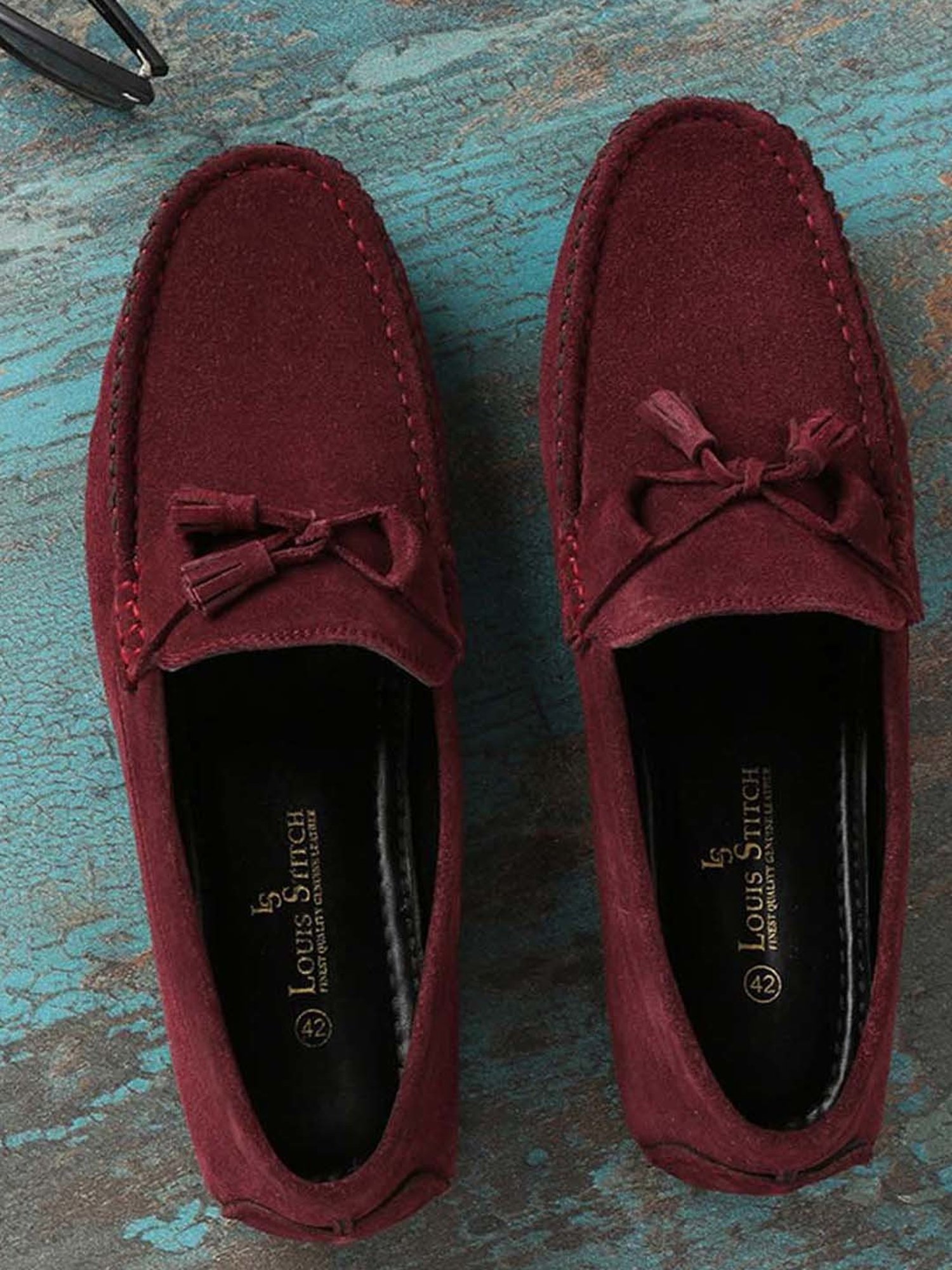 Louis Stitch Men's Rosewood Casual Mocassins