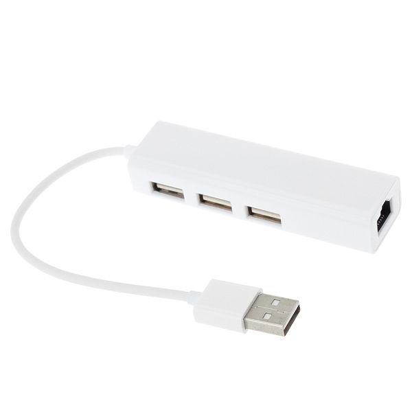 Hub 3 ports USB with 10/100 RJ45 Lan Ethernet for Apple Macbook Air pro retina