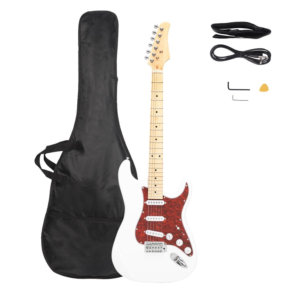 New 39" Stylish Burning Fire Practice Electric Guitar Set with Bag