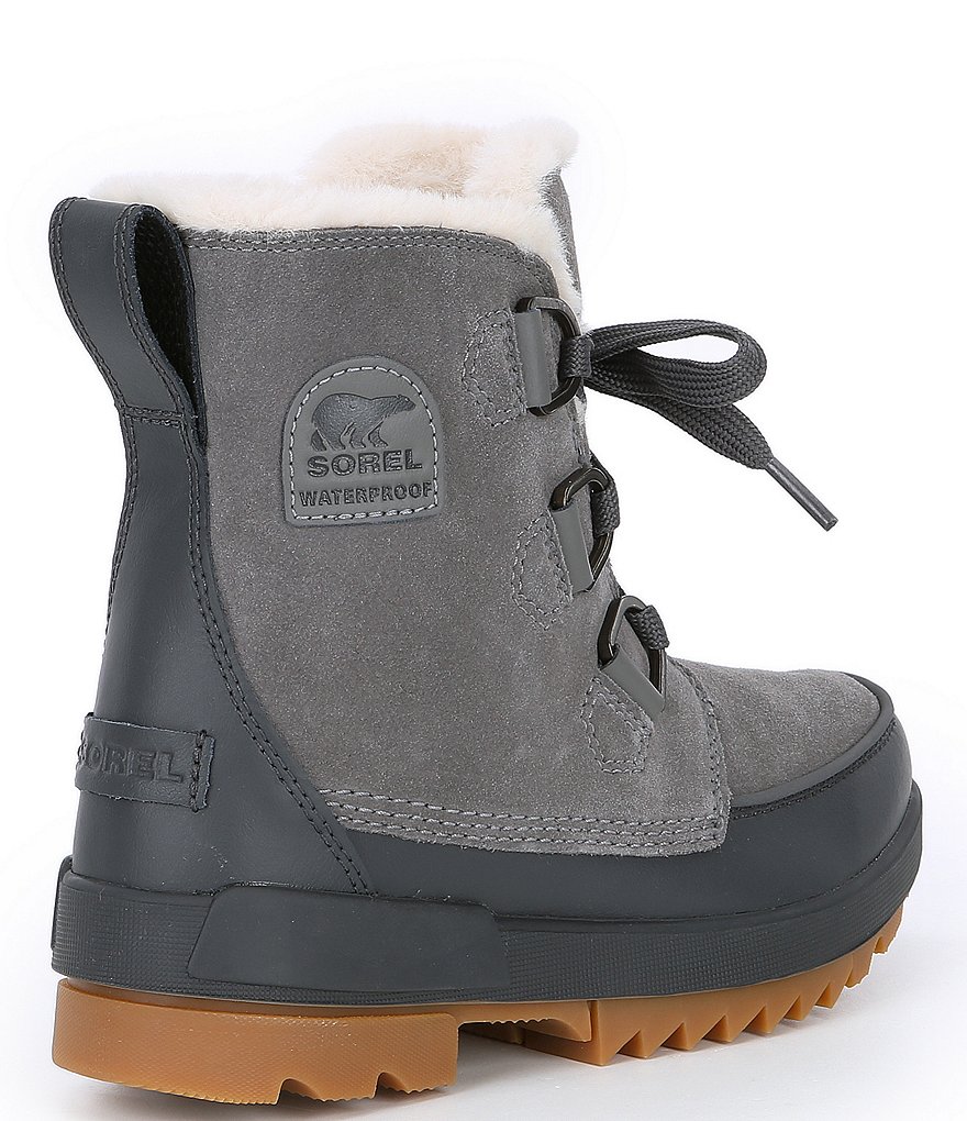 Sorel Tivoli IV Faux Fur Collar Waterproof Suede Lug Sole Winter Booties