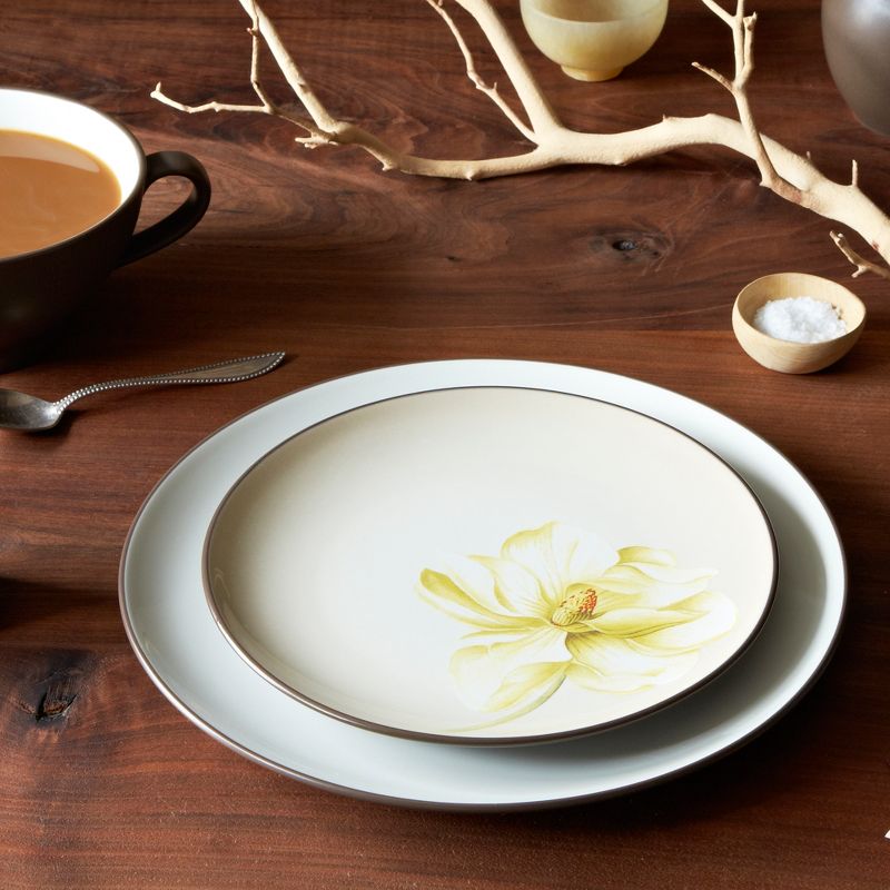 10 Strawberry Street Matte Wave Stoneware Salad Plates 8" White - Set of 6