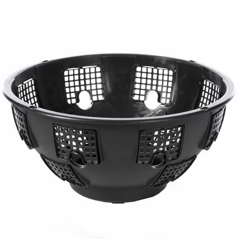 Sullivans Set of 2 Hanging Planters 26"H & 23"H Silver