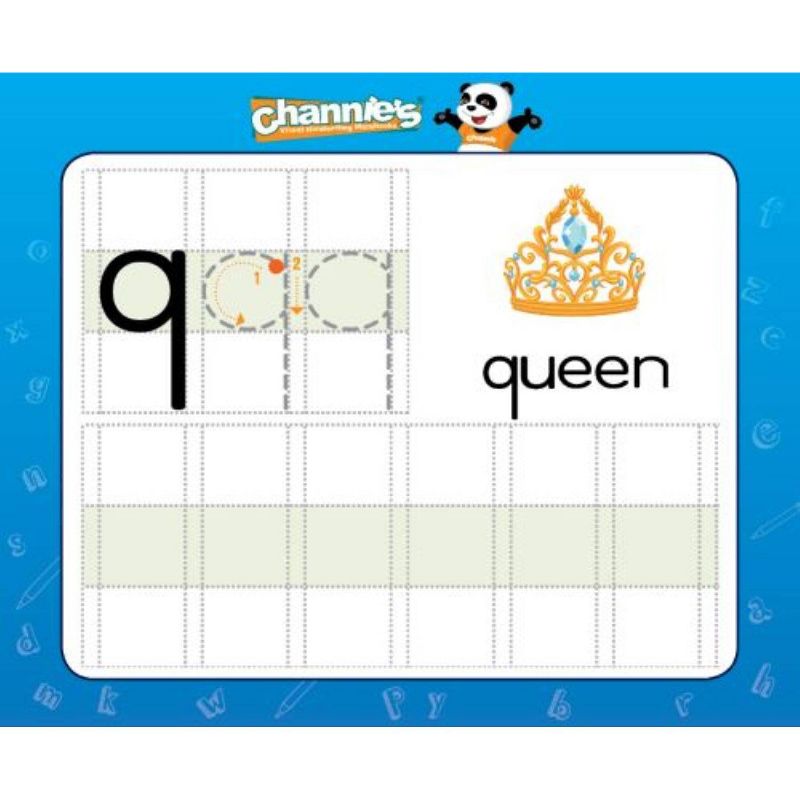 Channie's Dry Erase Alphabet & Number Flash Card