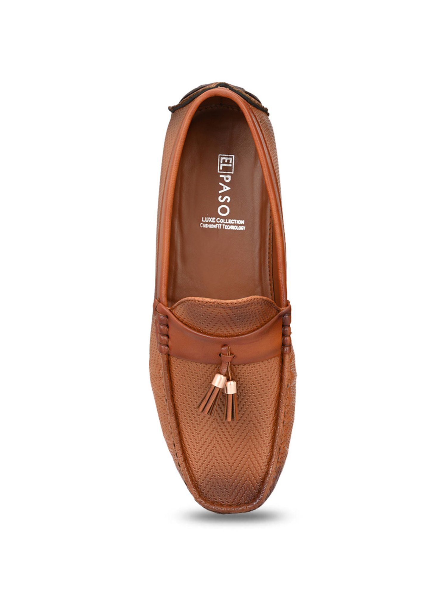 El Paso Men's Tan Casual Mocassins