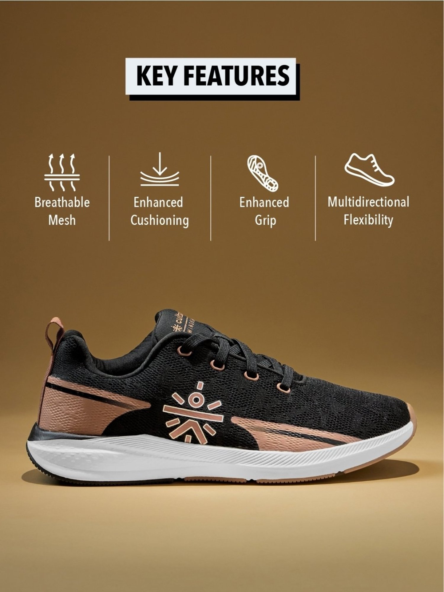 Cultsport Men's Windblazer Black Running Shoes