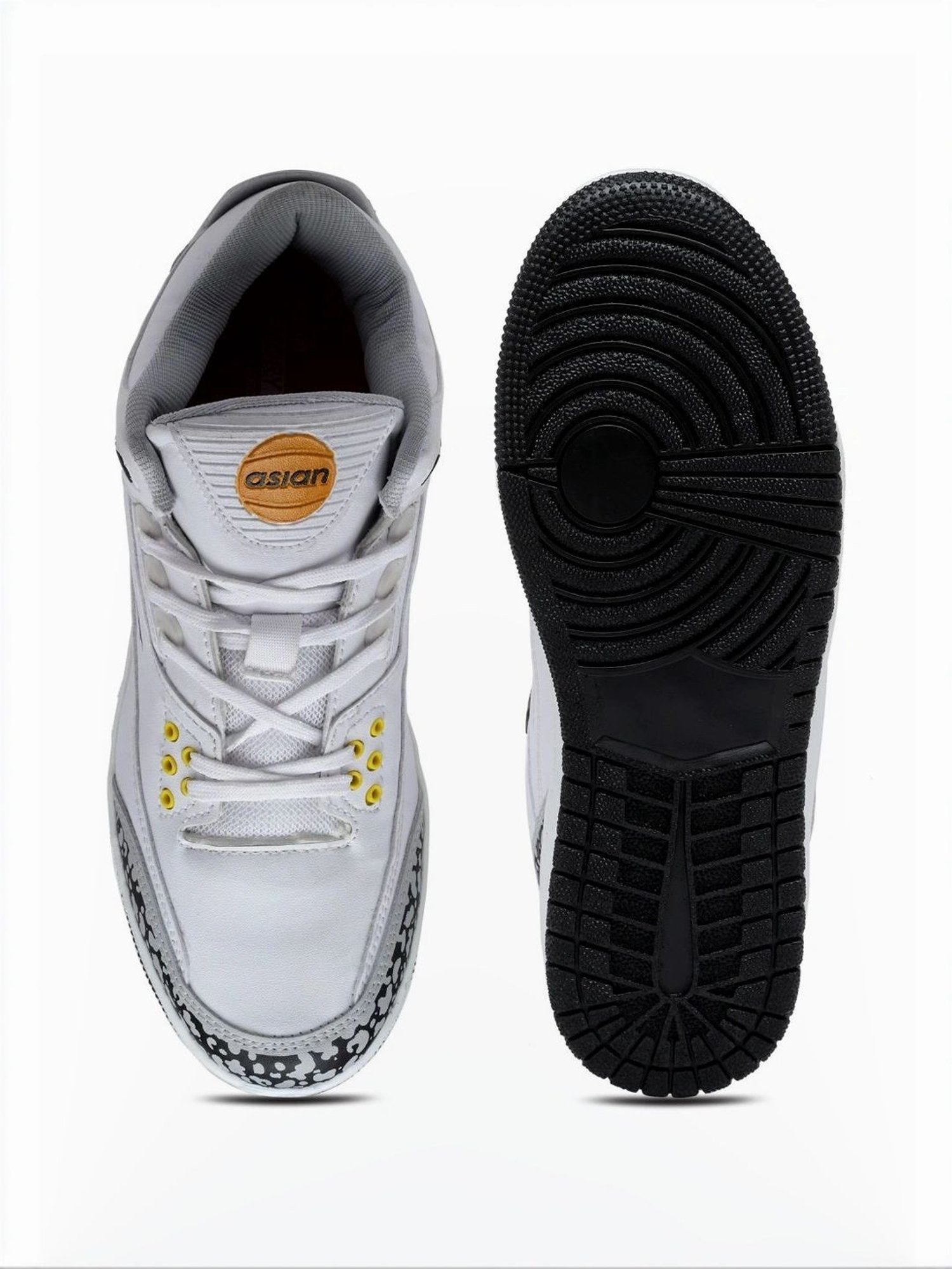 Asian Men's White Casual Sneakers