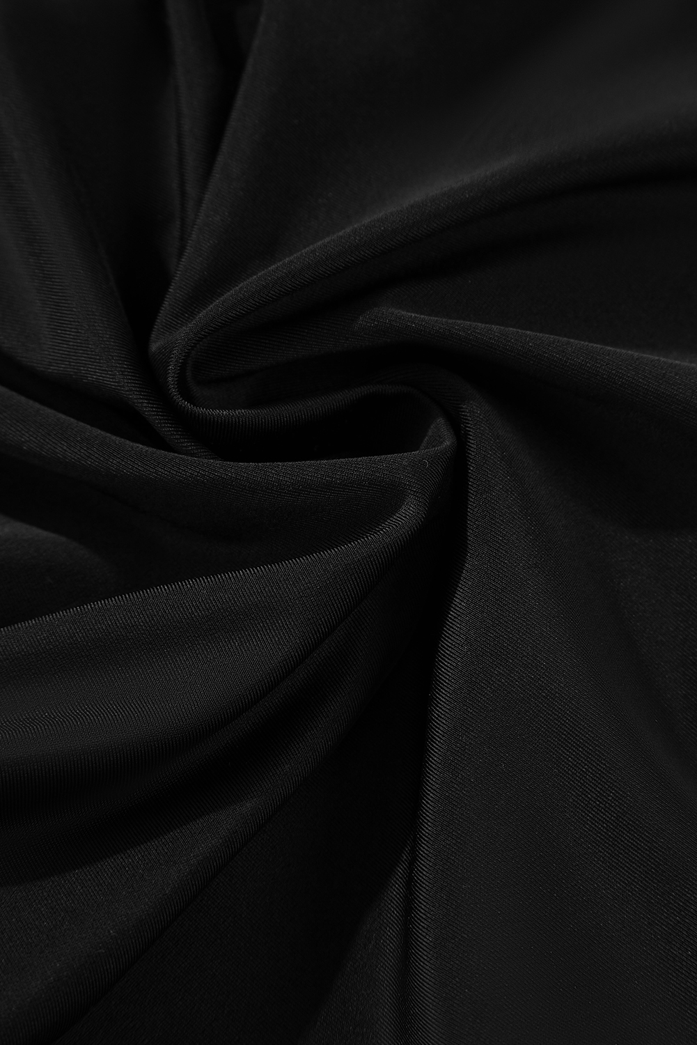 Black Plant Print Zip Front Half Sleeve One Piece Swimsuit