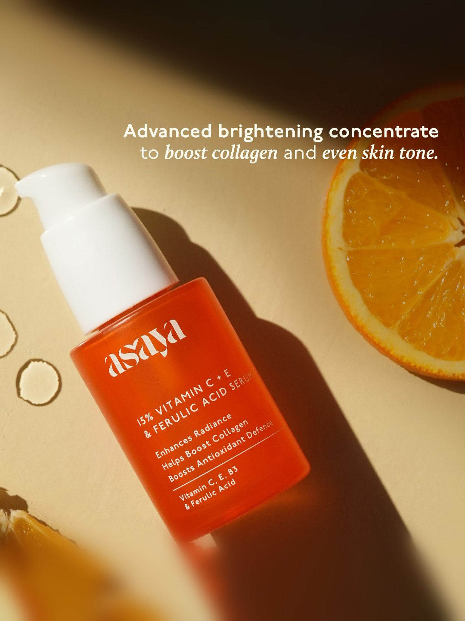 Asaya 15% Vitamin C + E & Ferulic Acid Serum - 30 ml