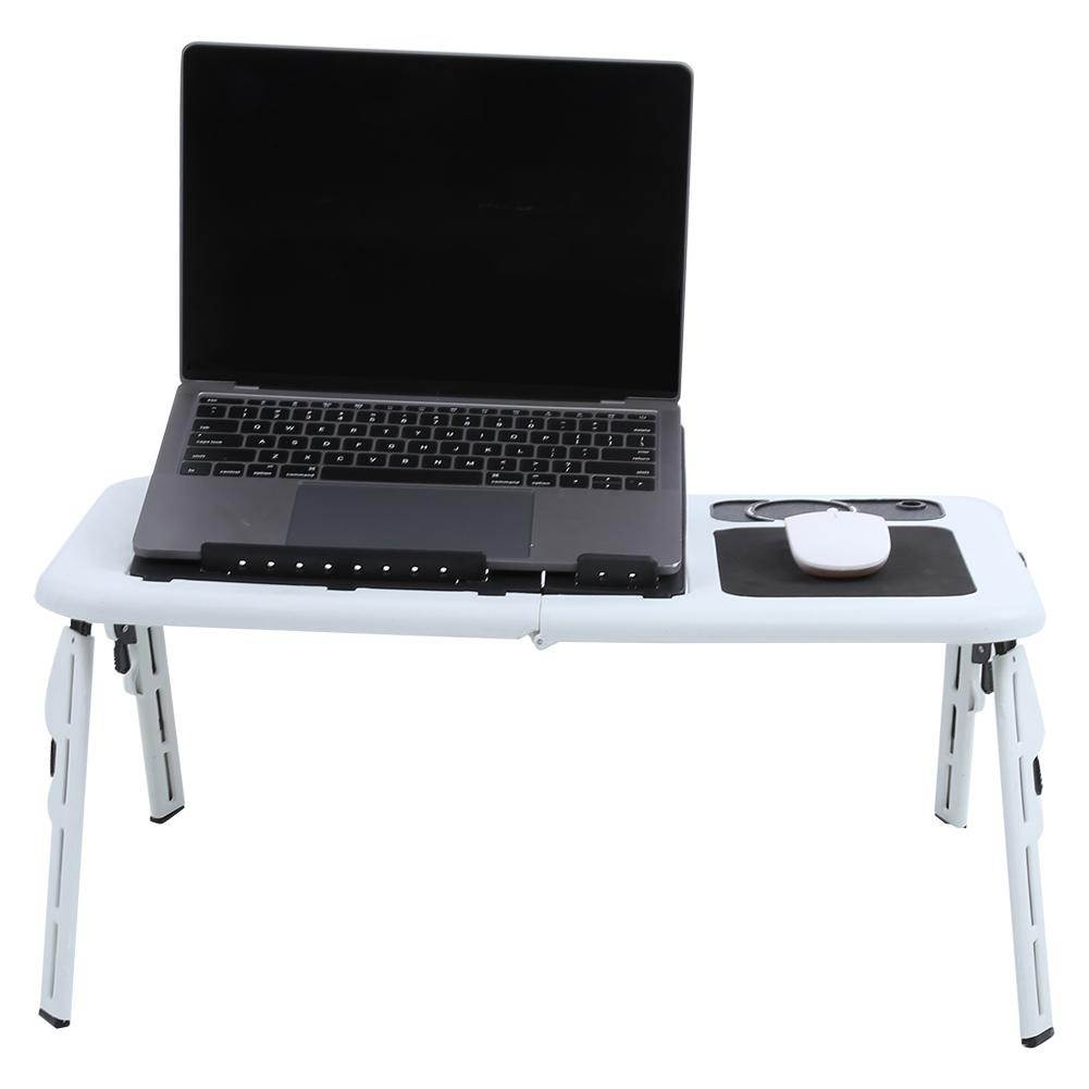 Laptop Lap Desk E-Table Bed Foldable Table With USB Cooling Fans Stand TV Tray